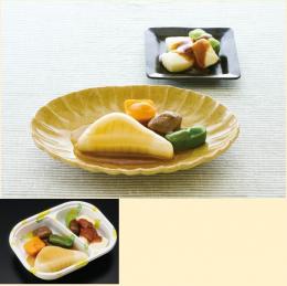 朝のムース食　白身魚の煮付け
